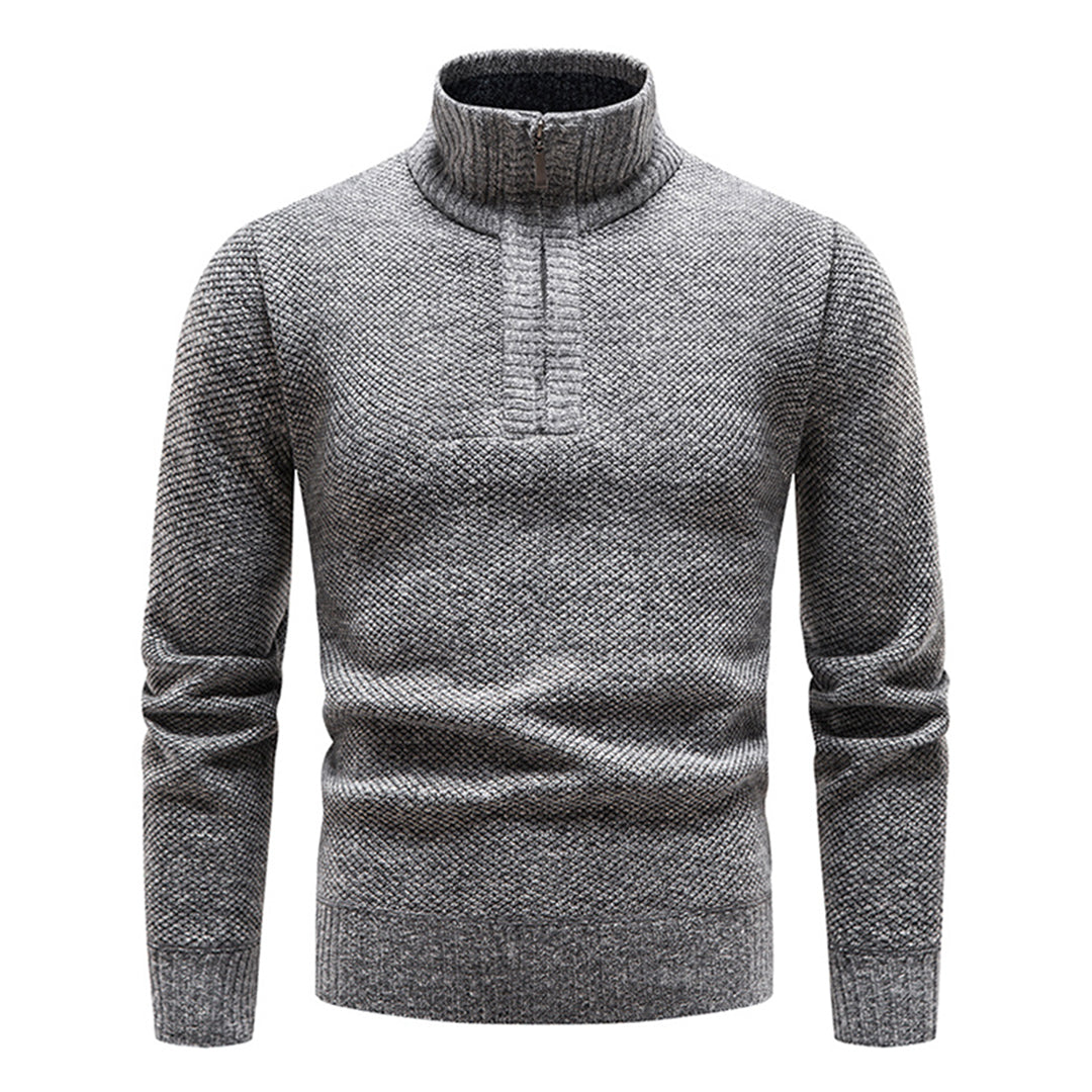 Sweter męski z półzipem – Cedric