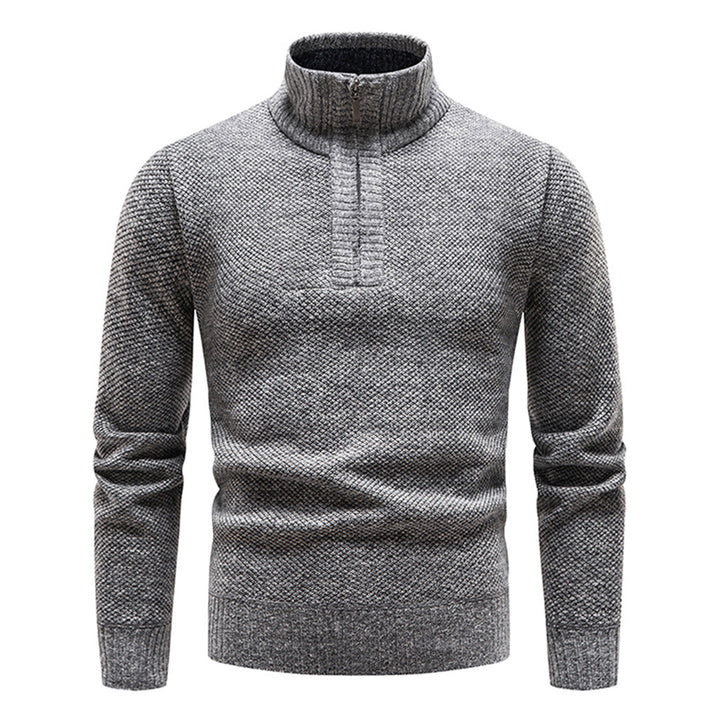 Sweter męski z półzipem – Cedric
