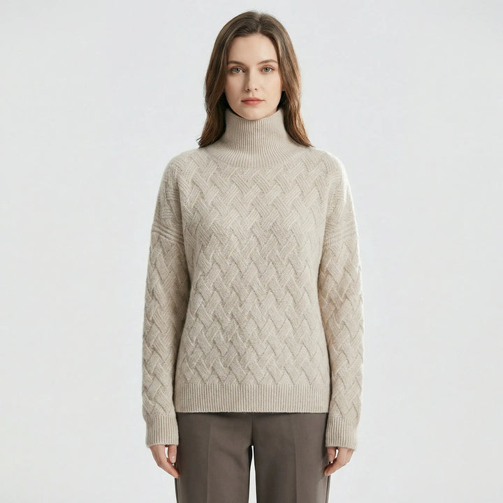 Luźno dopasowany sweter damski - Malin