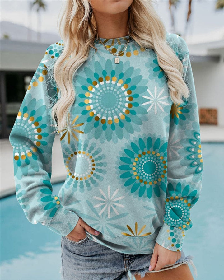 Bluza o luźnym kroju z okrągłym dekoltem - Krystal