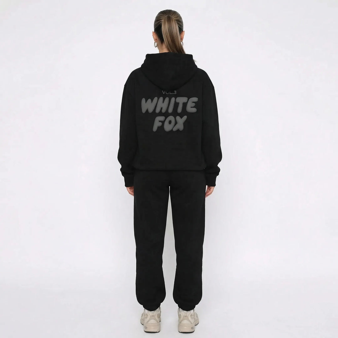 Luźny komplet loungewear z kapturem - Debra