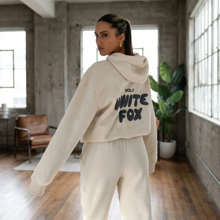 Luźny komplet loungewear z kapturem - Debra