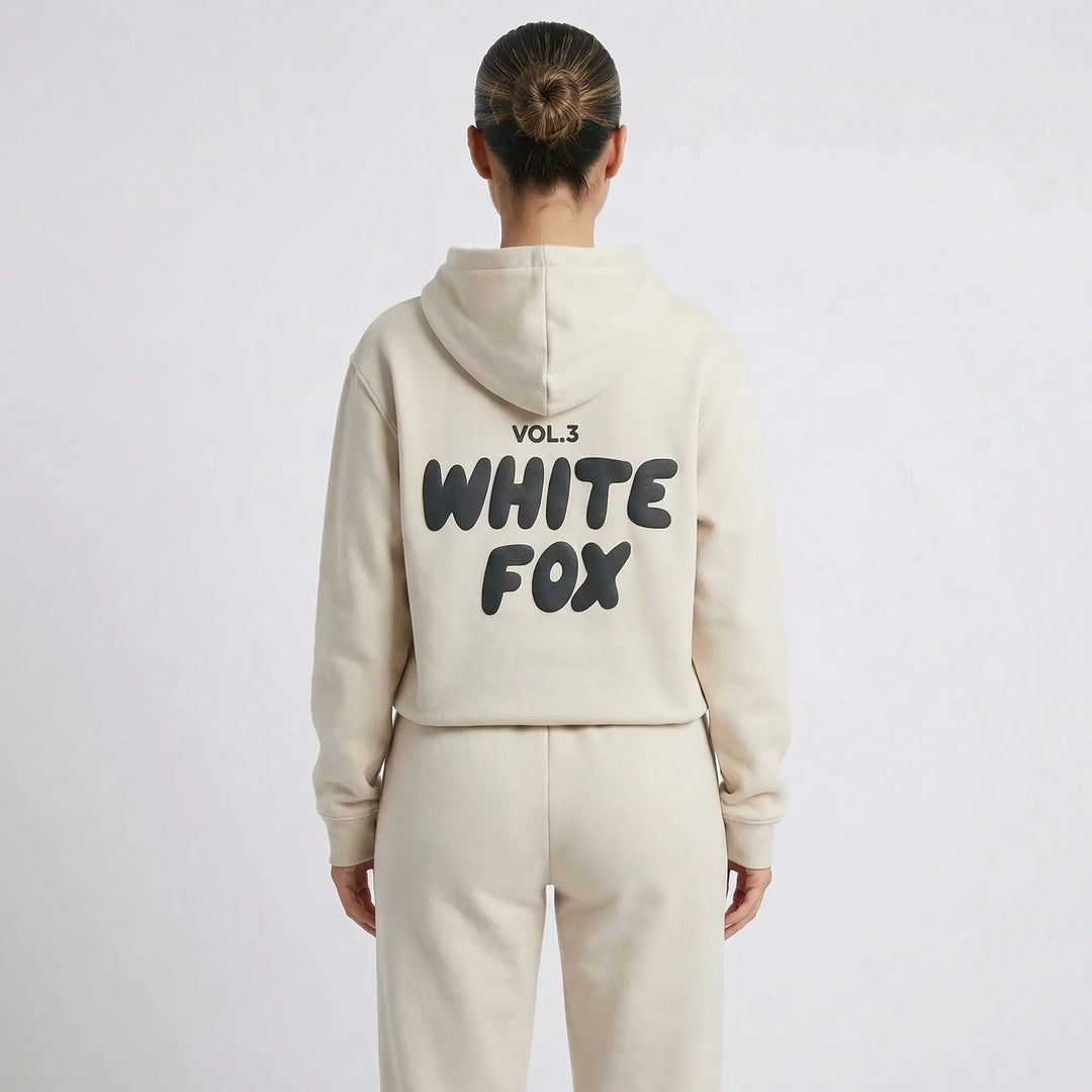 Luźny komplet loungewear z kapturem - Debra