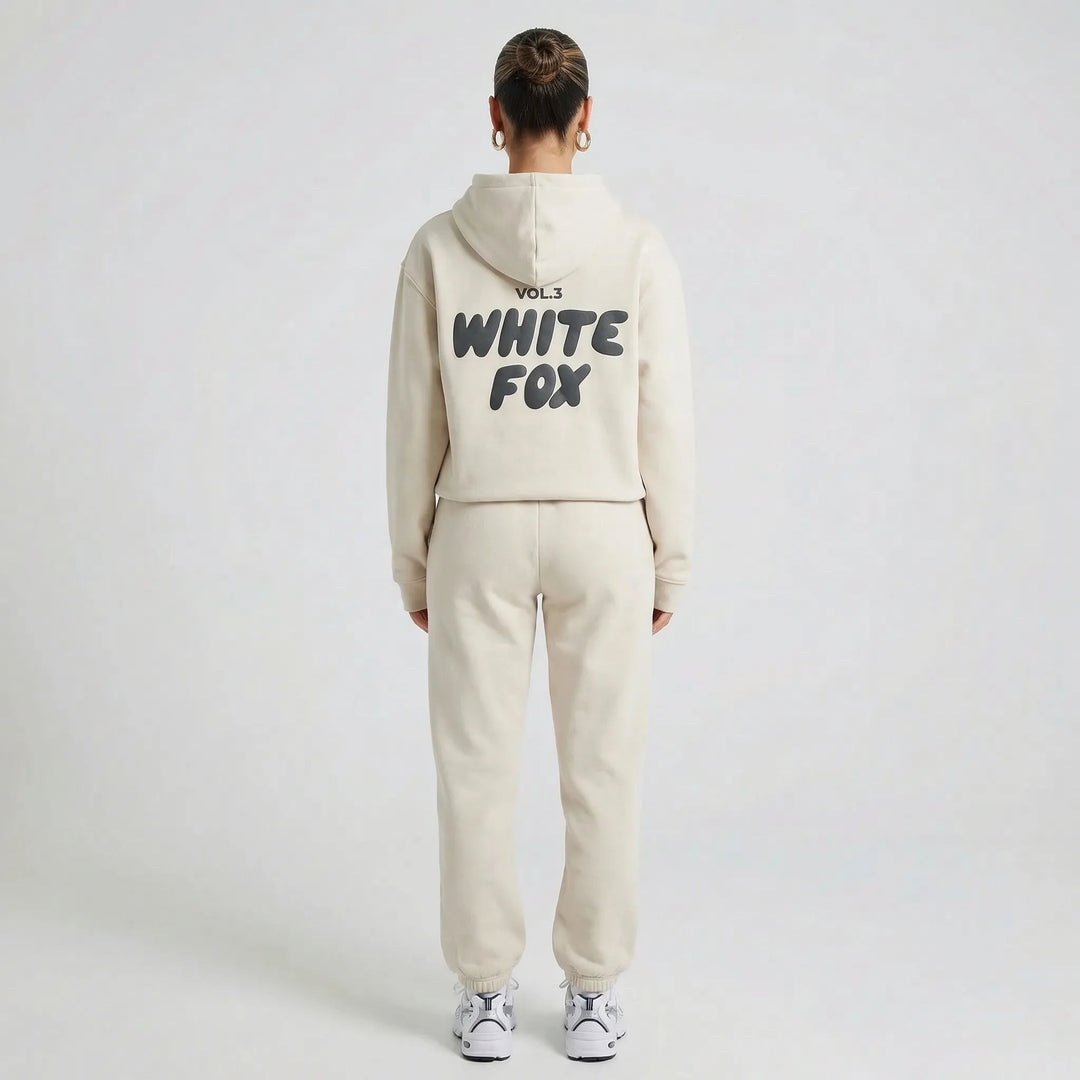 Luźny komplet loungewear z kapturem - Debra