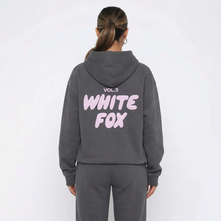 Luźny komplet loungewear z kapturem - Debra
