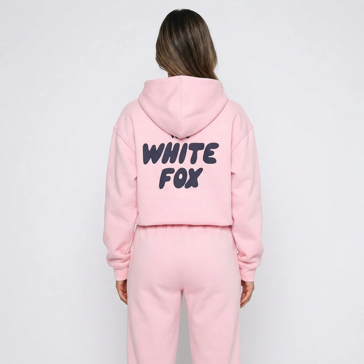 Luźny komplet loungewear z kapturem - Debra