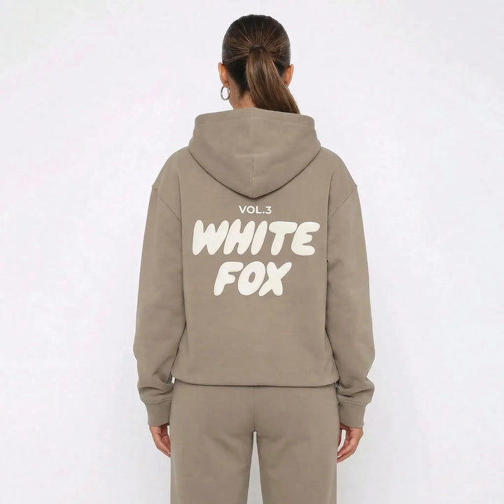 Luźny komplet loungewear z kapturem - Debra