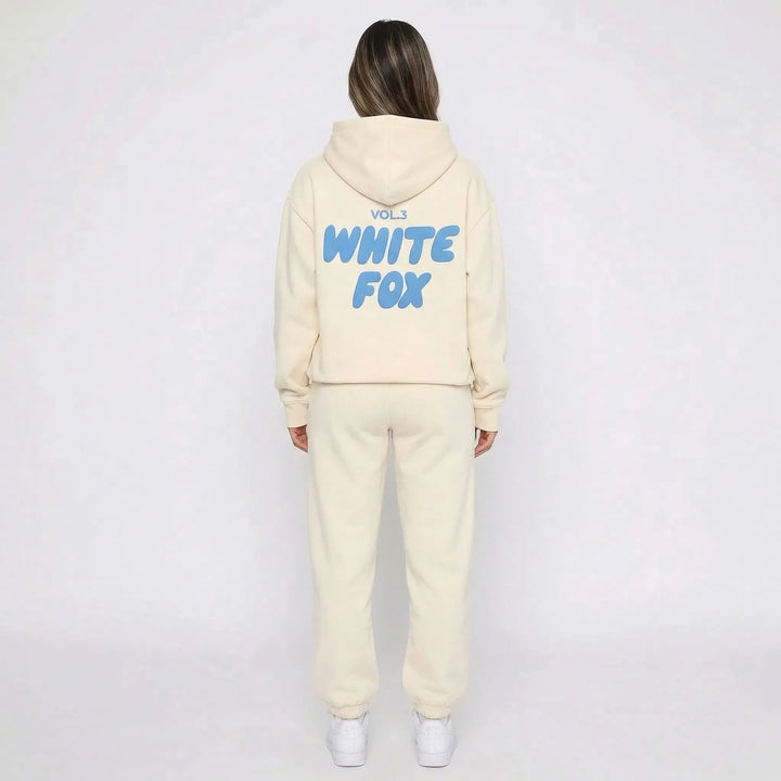 Luźny komplet loungewear z kapturem - Debra