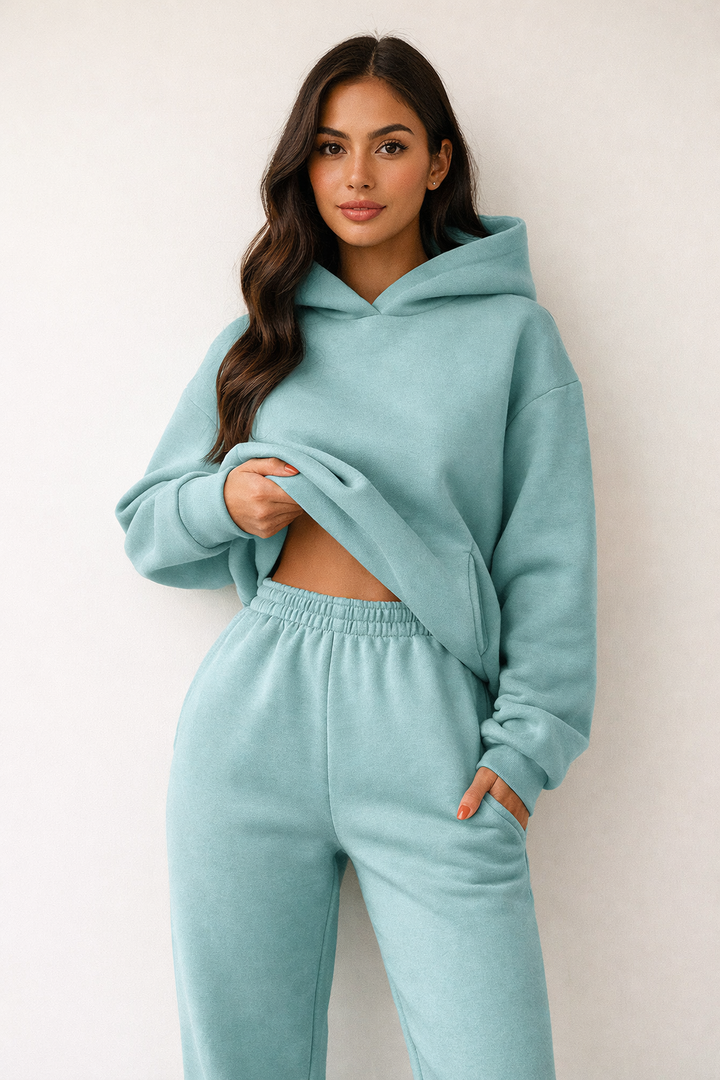 Komplet loungewear z kapturem - Alexia