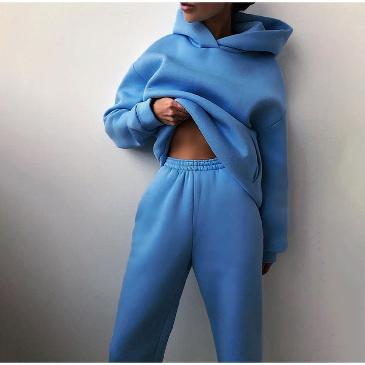 Komplet loungewear z kapturem - Alexia