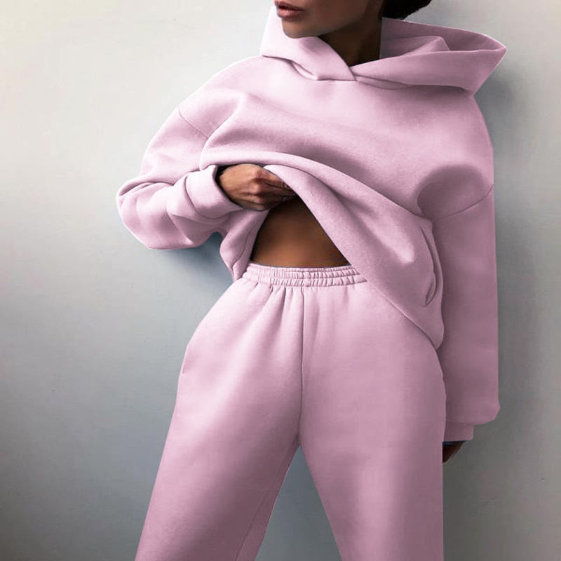 Komplet loungewear z kapturem - Alexia
