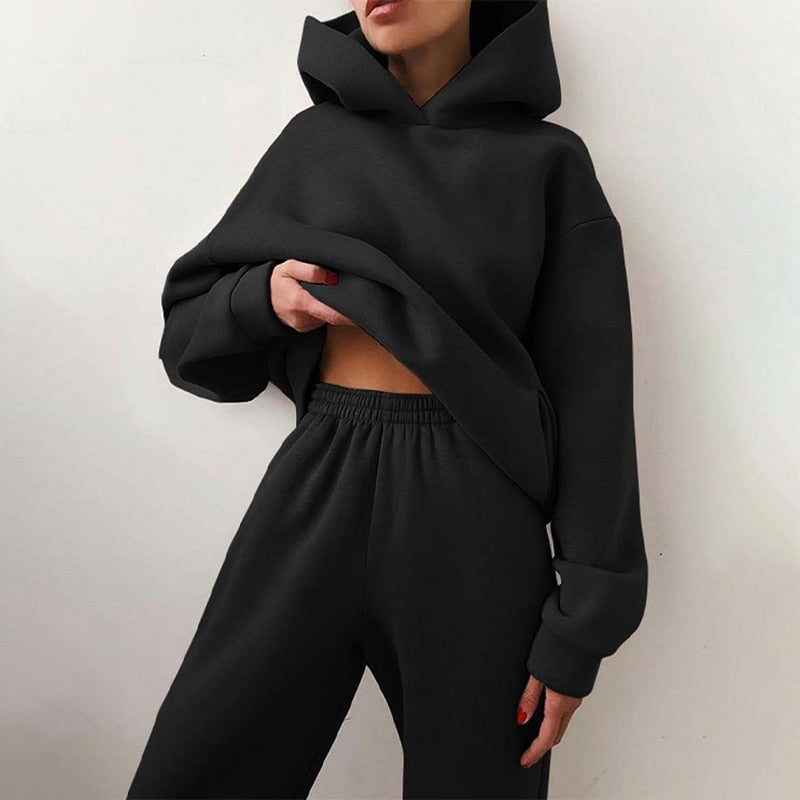 Komplet loungewear z kapturem - Alexia