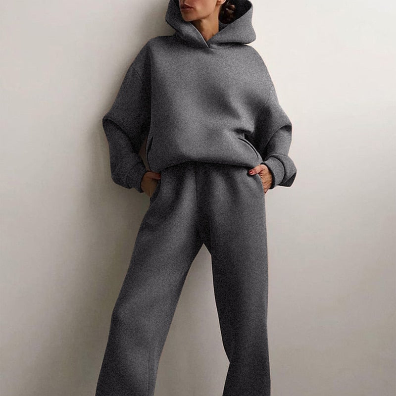 Komplet loungewear z kapturem - Alexia