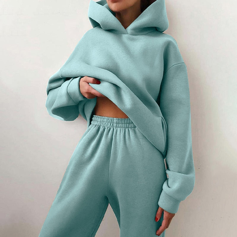 Komplet loungewear z kapturem - Alexia
