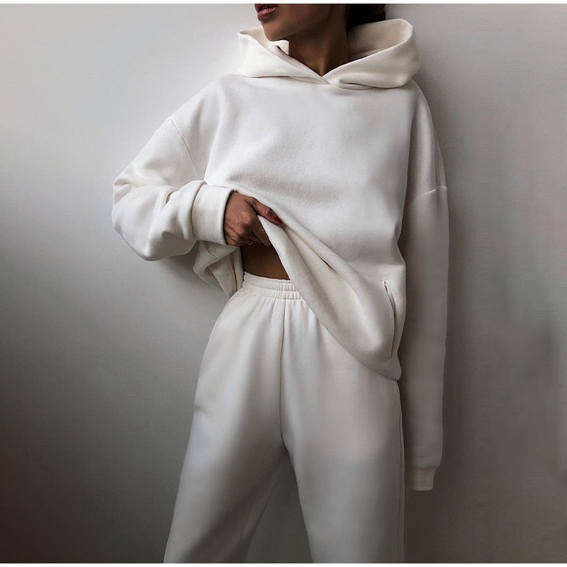 Komplet loungewear z kapturem - Alexia