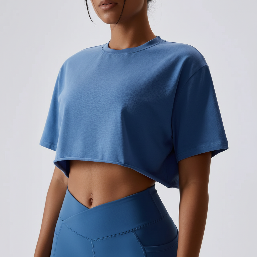 Modny crop top treningowy - Leichtiva