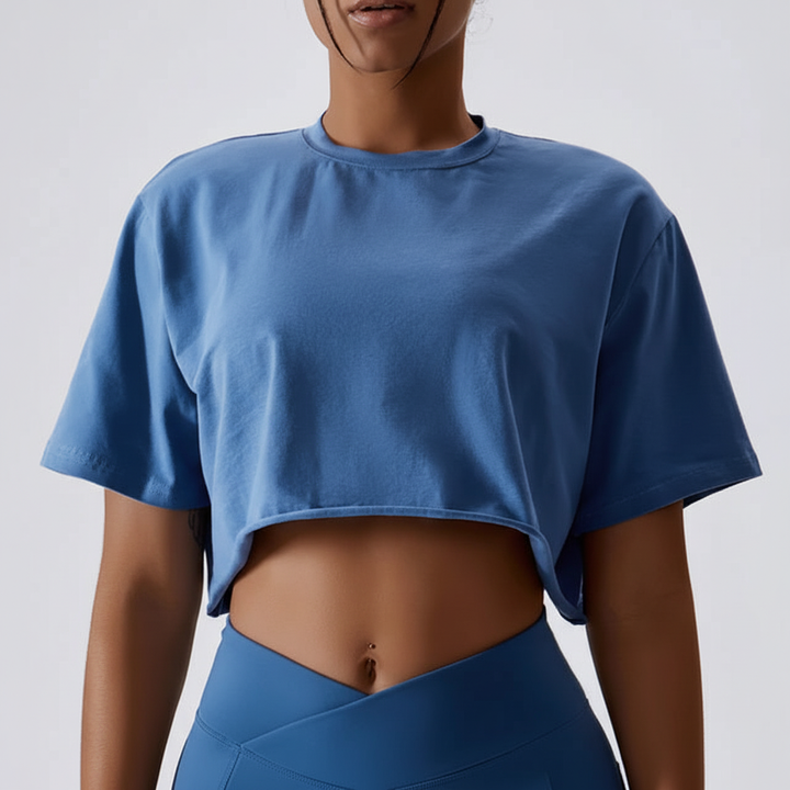 Modny crop top treningowy - Leichtiva