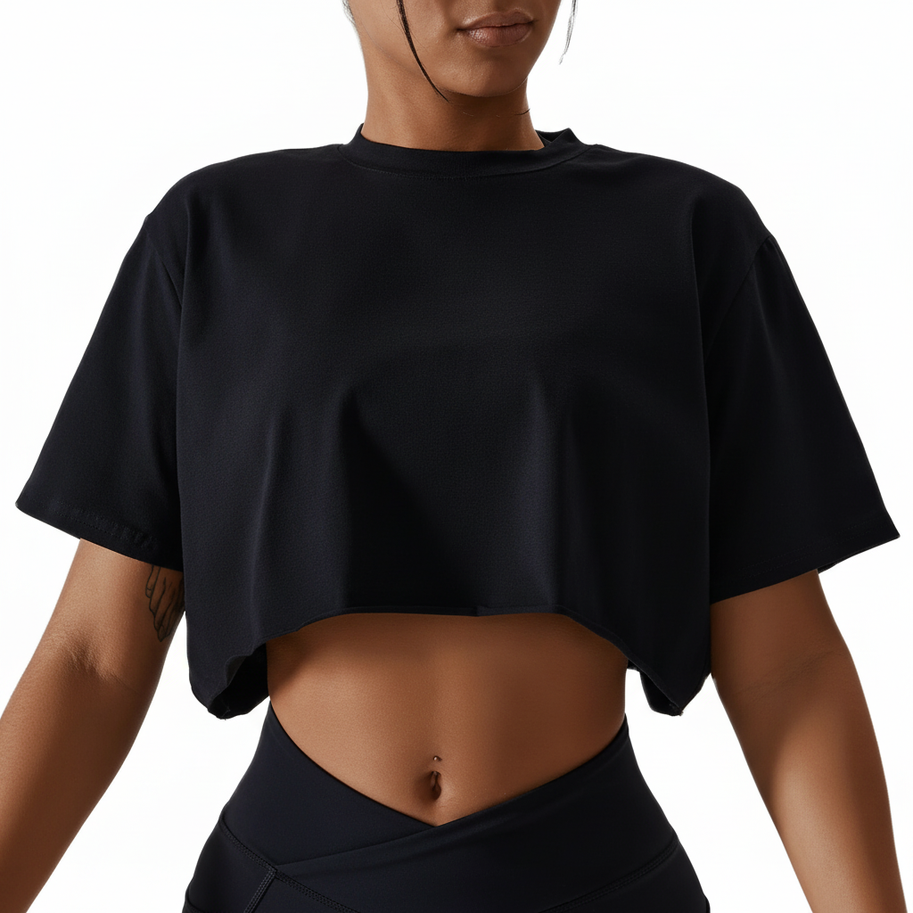 Modny crop top treningowy - Leichtiva