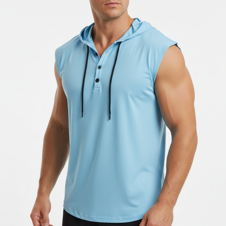 Bezrękawny top Henley - AeroVibe