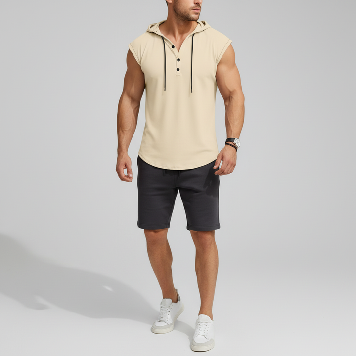 Bezrękawny top Henley - AeroVibe