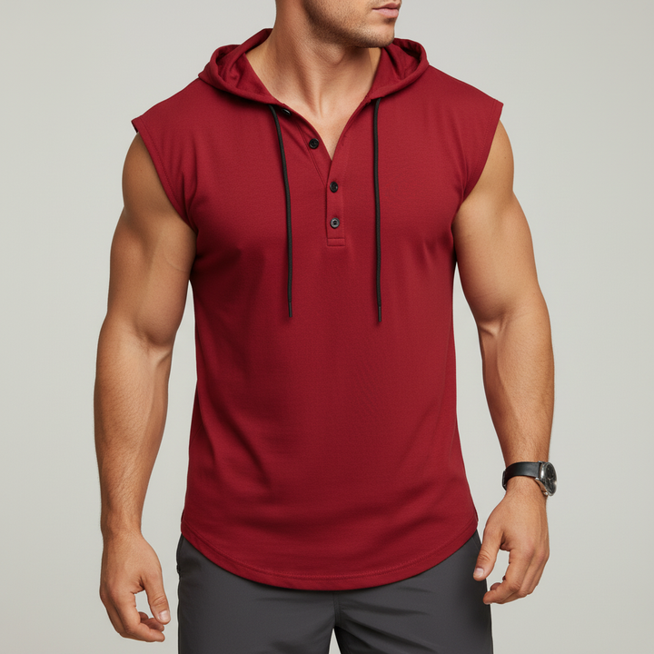 Bezrękawny top Henley - AeroVibe