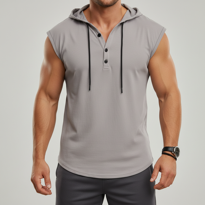 Bezrękawny top Henley - AeroVibe