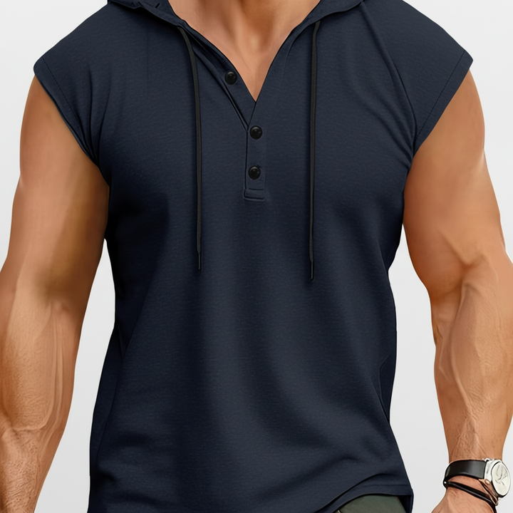 Bezrękawny top Henley - AeroVibe