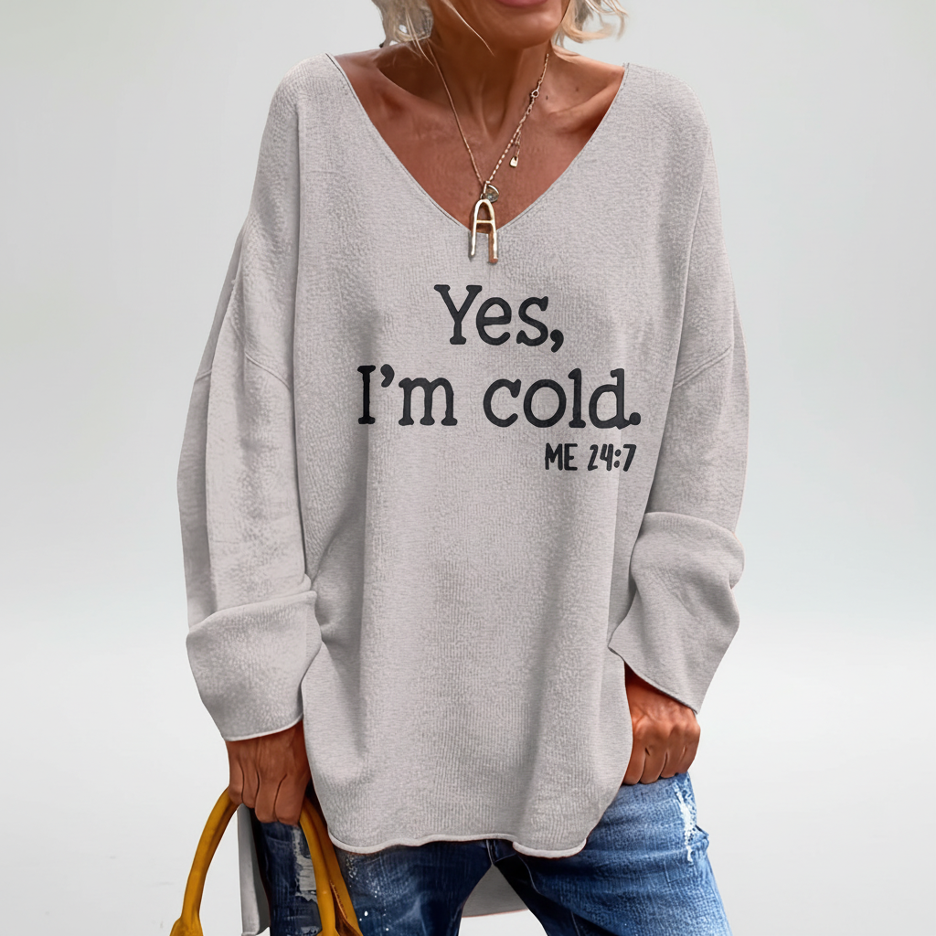 Sweter wzorzysty dla kobiet - Nina