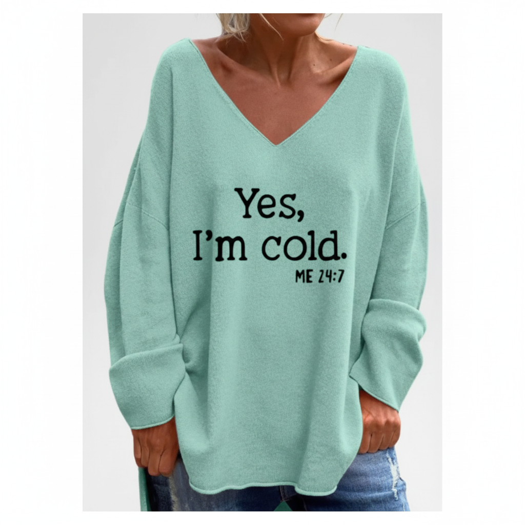Sweter wzorzysty dla kobiet - Nina