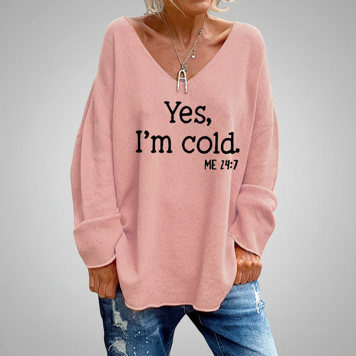 Sweter wzorzysty dla kobiet - Nina