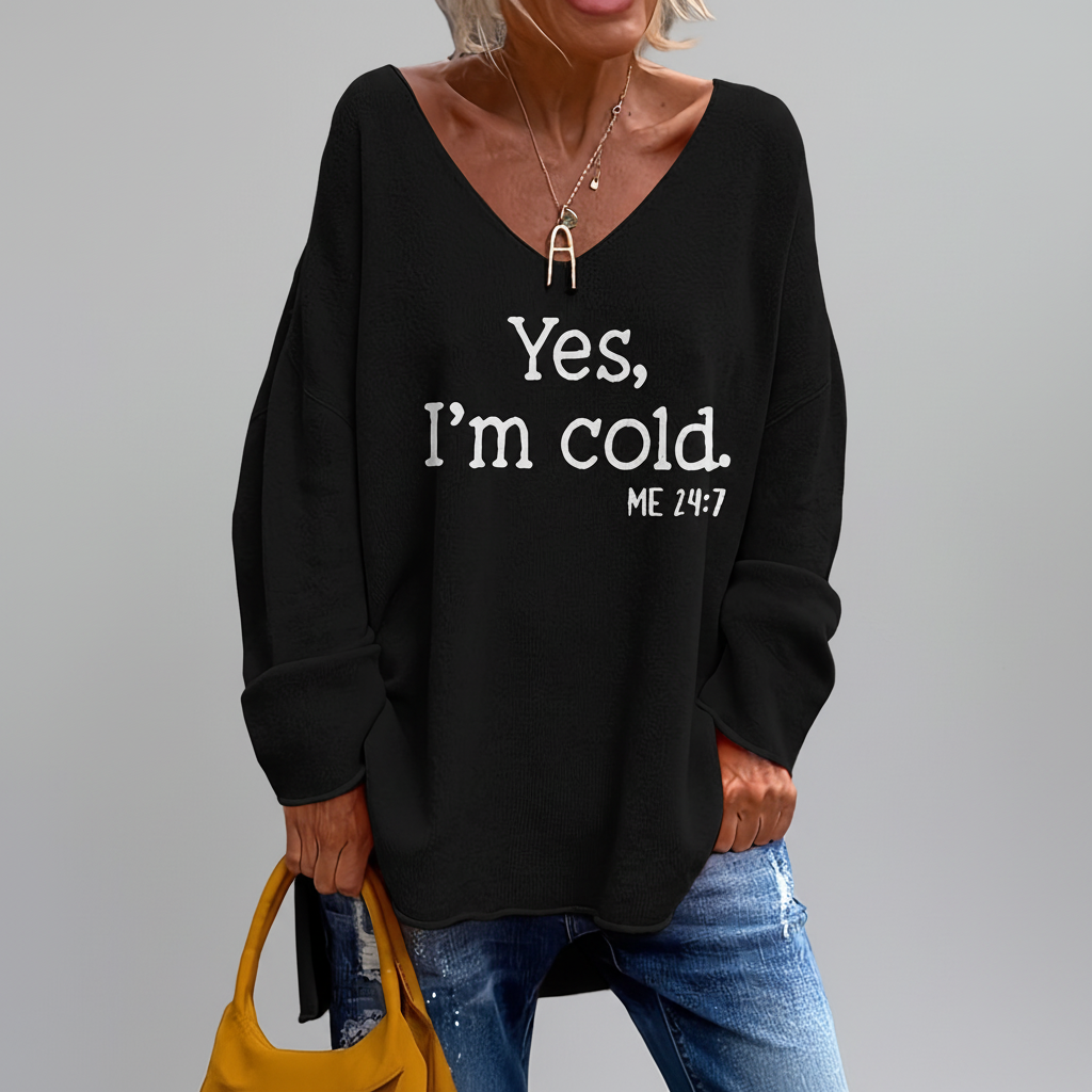 Sweter wzorzysty dla kobiet - Nina