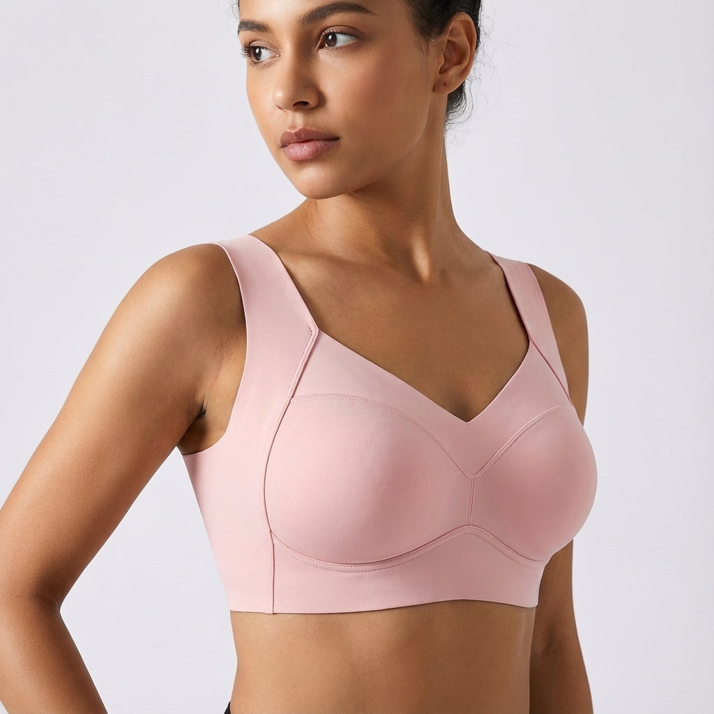 Bezszwowy biustonosz sportowy Push Up - Kayla
