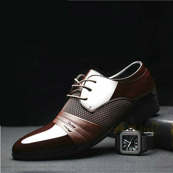 Wysokiej jakości męskie buty sznurowane - Adrian