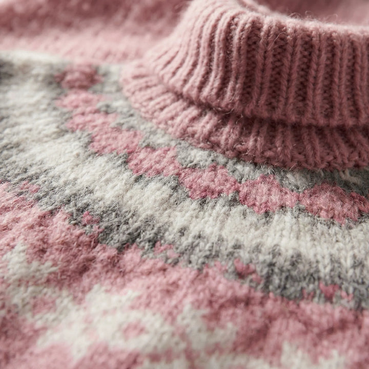 Nordycko inspirowany zimowy sweter z dzianiny - Paula