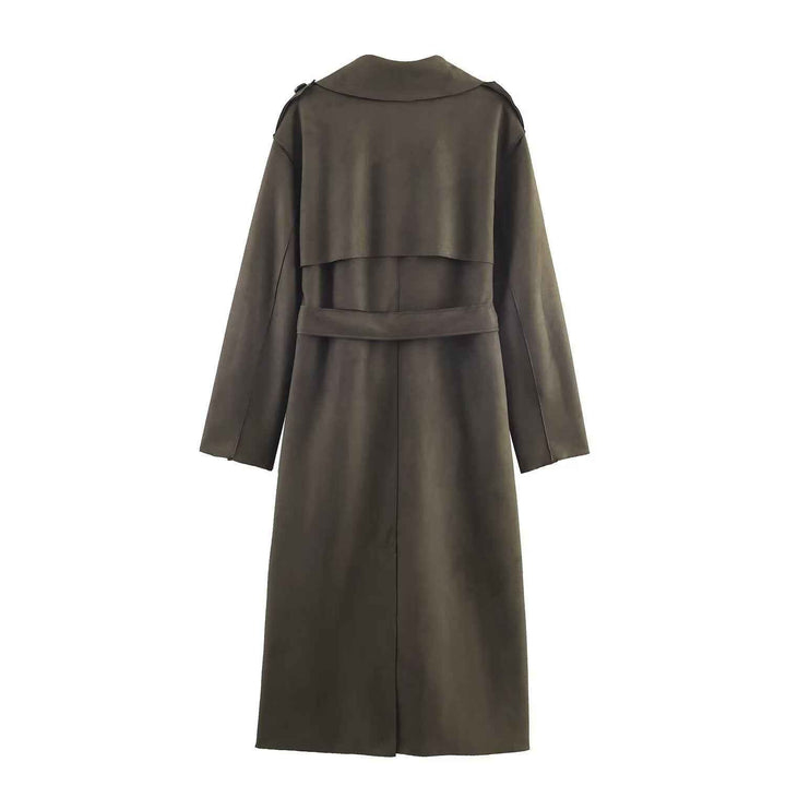 Natalia | Długi trench coat z podwójnym zapięciem