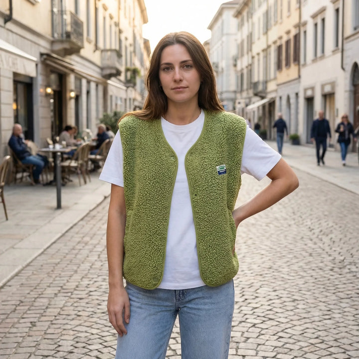 Kamizelka bez rękawów z otwartym przodem - Claudia