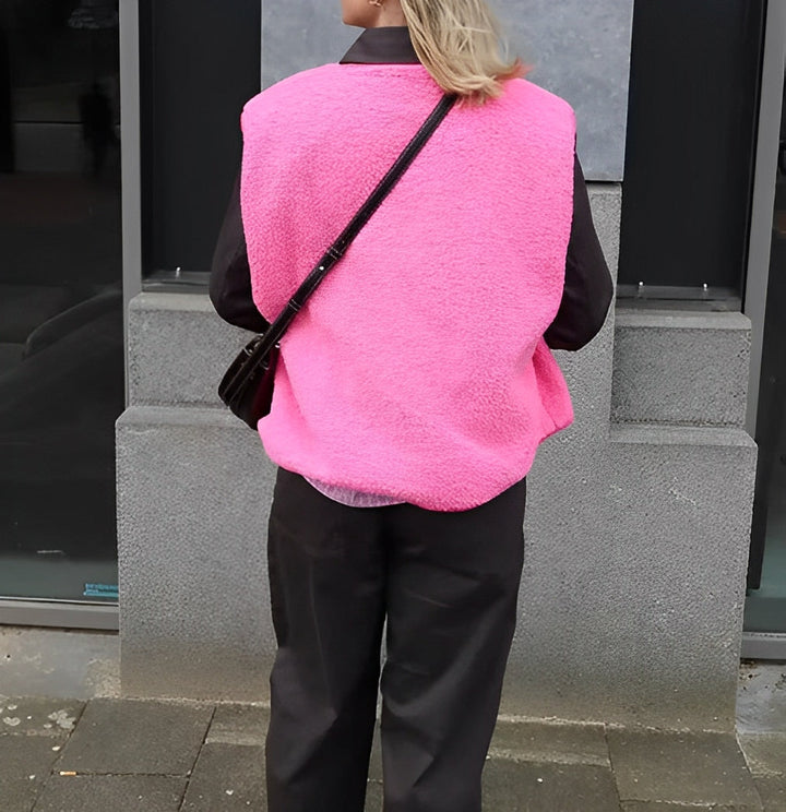 Kamizelka bez rękawów z otwartym przodem - Claudia