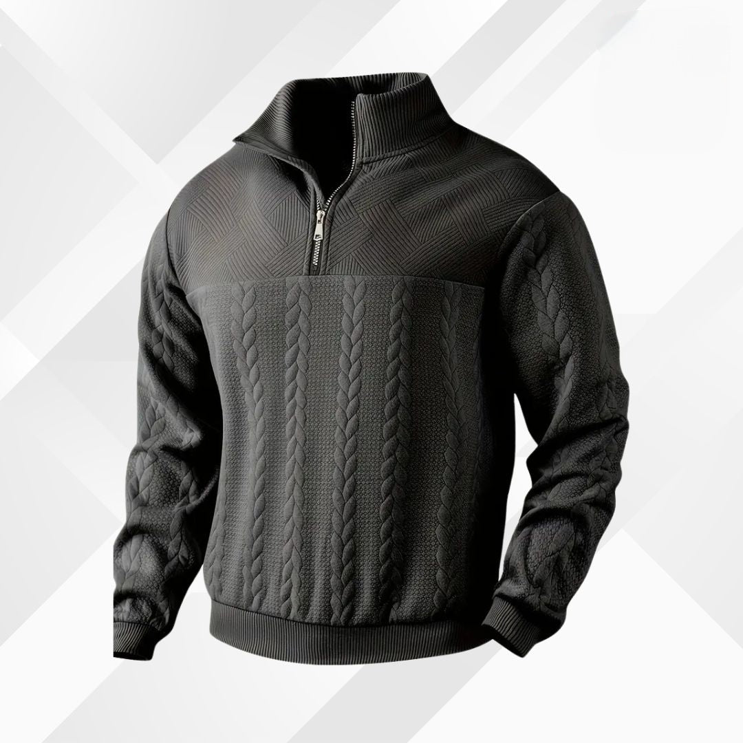 Męski sweter z kaszmirowo-wełnianej mieszanki - Jesienna magia Severin