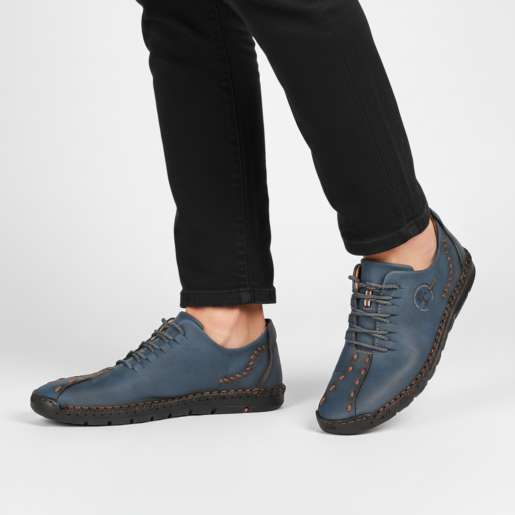Ortopedyczne męskie sneakersy skórzane - Raymond