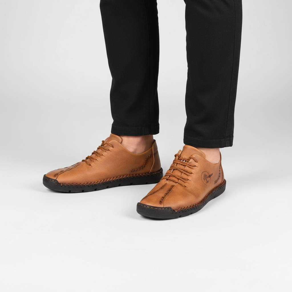 Ortopedyczne męskie sneakersy skórzane - Raymond