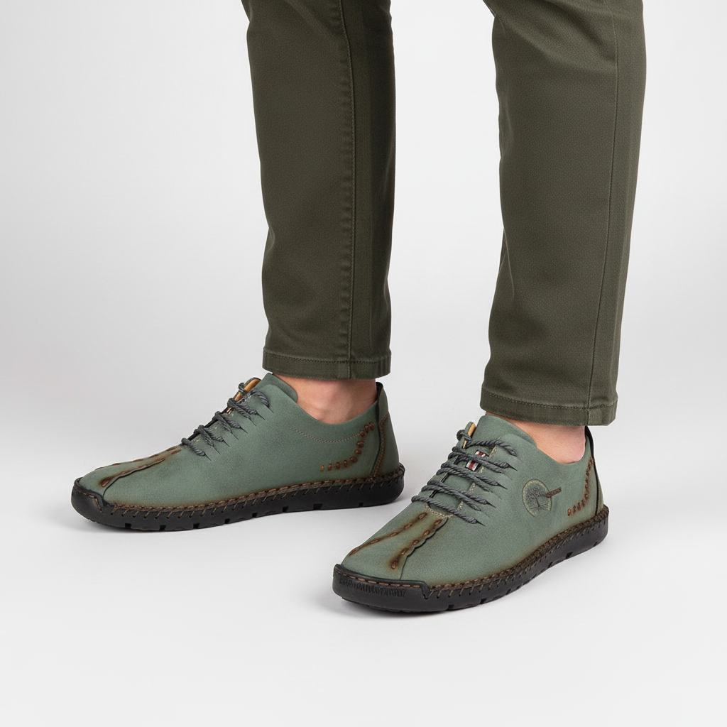 Ortopedyczne męskie sneakersy skórzane - Raymond
