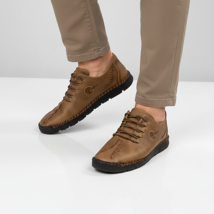 Ortopedyczne męskie sneakersy skórzane - Raymond