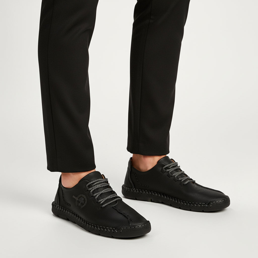 Ortopedyczne męskie sneakersy skórzane - Raymond