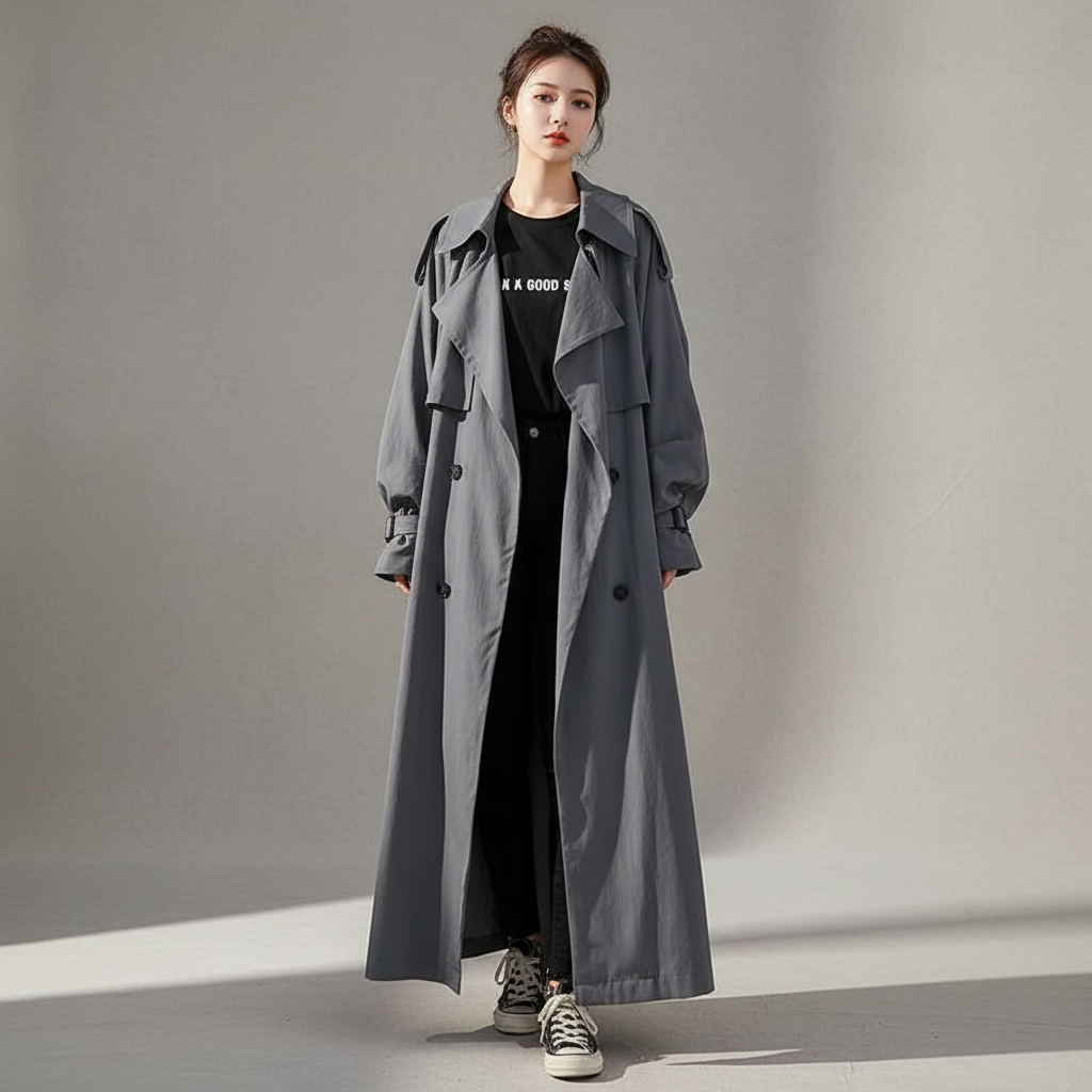 Oversize'owy trencz Langer - Scarlett