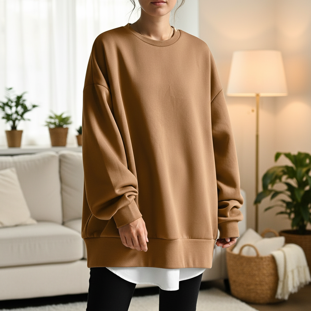 Oversized sweter damski - Mia