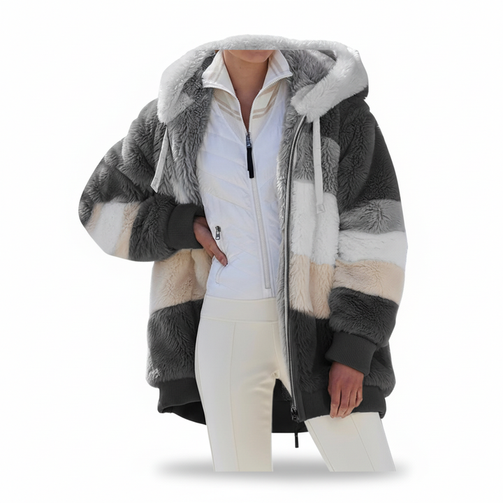 Oversize'owa polarowa kamizelka - Julia