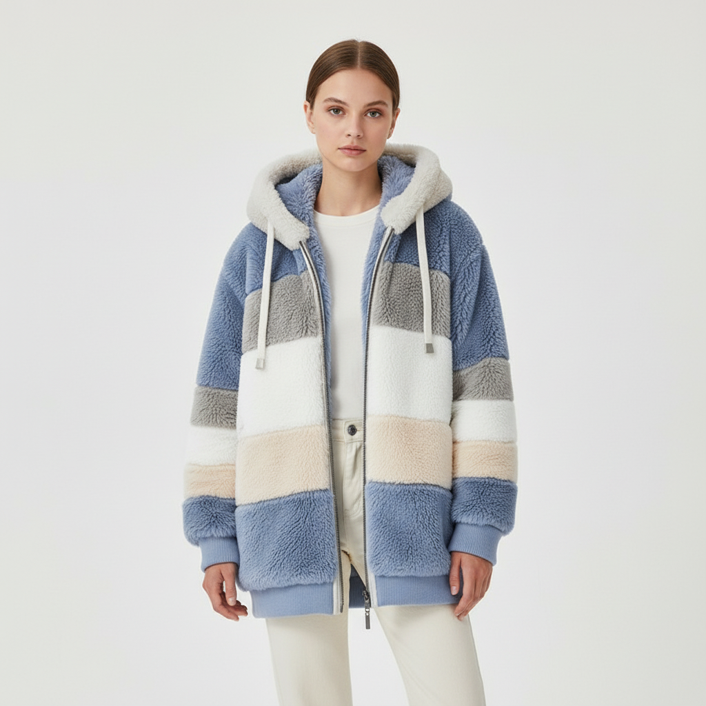 Oversize'owa polarowa kamizelka - Julia