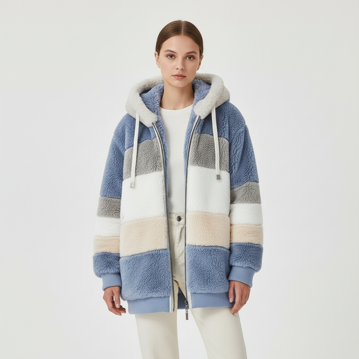 Oversize'owa polarowa kamizelka - Julia
