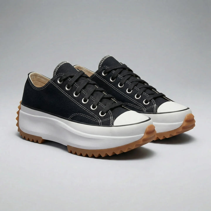 Sneakersy na platformie z sznurowaniem - Evelyn