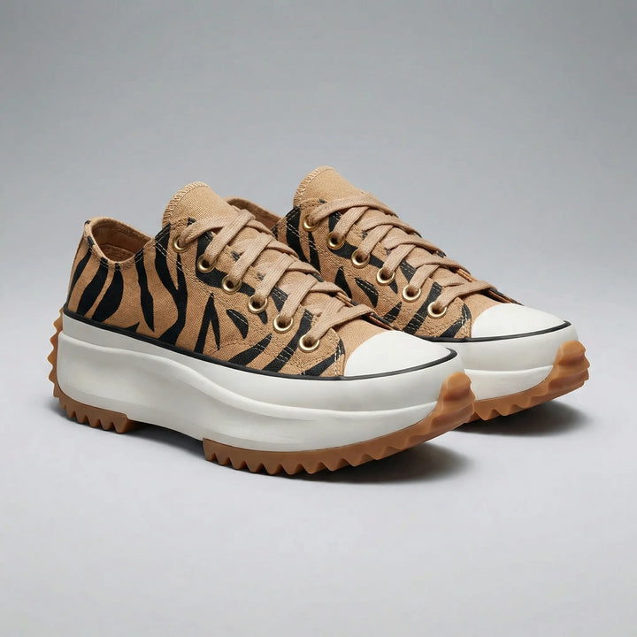 Sneakersy na platformie z sznurowaniem - Evelyn